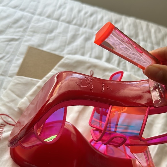 NEW Christian Louboutin LOUBI DUNISS 100 Size 37 - Picture 10 of 10